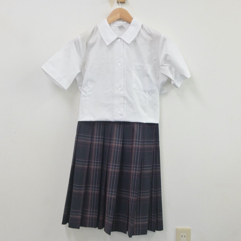 【中古】埼玉県 光陽中学校 女子制服 2点（シャツ・スカート）sf022560