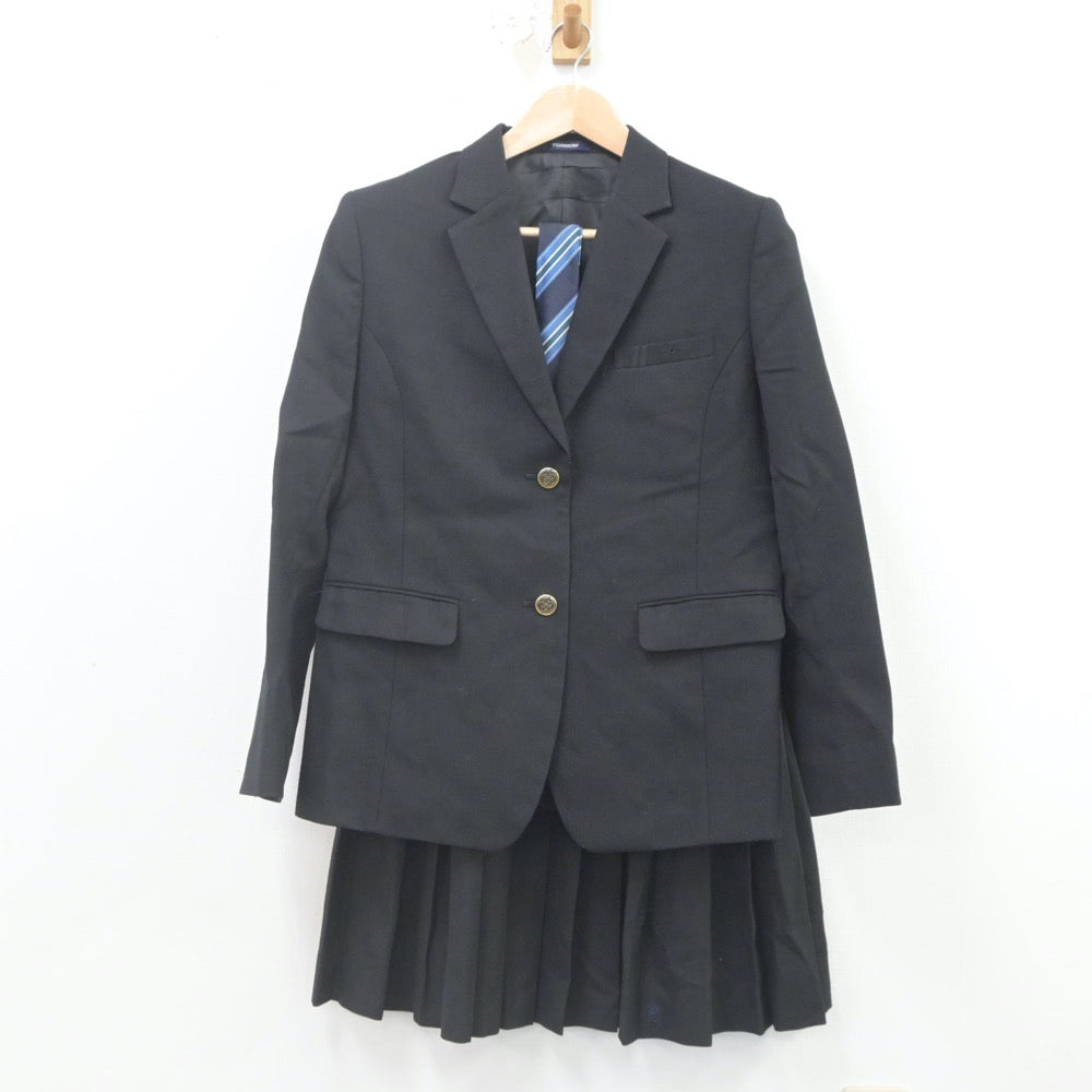 【中古】千葉県 成東高等学校 女子制服 4点（ブレザー・スカート）sf022564