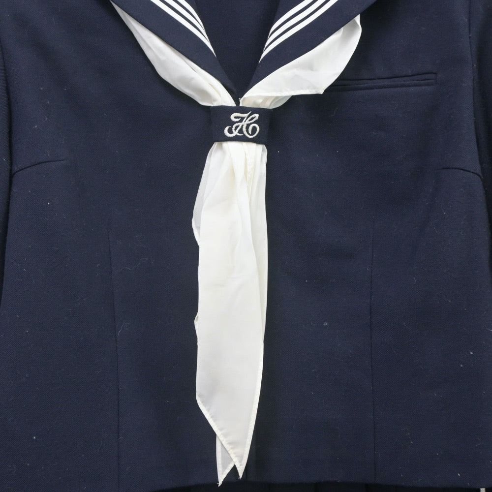 【中古】東京都 文京区立第十中学校 女子制服 3点（セーラー服・スカート）sf022573