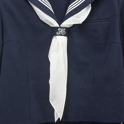 【中古】東京都 文京区立第十中学校 女子制服 3点（セーラー服・スカート）sf022573