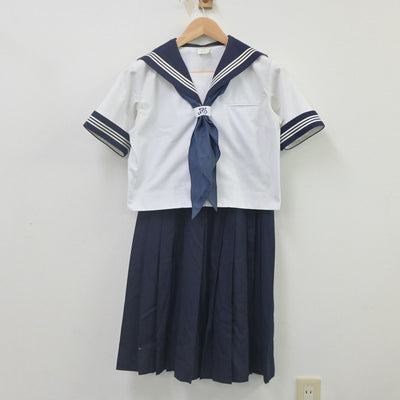 【中古】東京都 文京区立第十中学校 女子制服 4点（セーラー服・スカート）sf022574