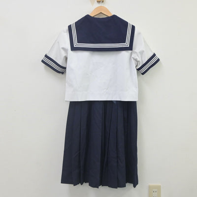 【中古】東京都 文京区立第十中学校 女子制服 4点（セーラー服・スカート）sf022574