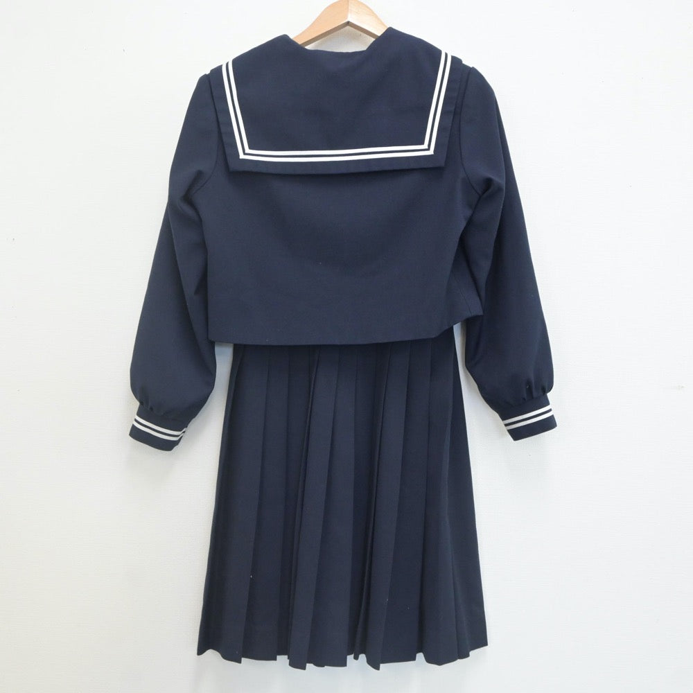 【中古】三重県 鈴峰中学校 女子制服 3点（セーラー服・スカート）sf022584