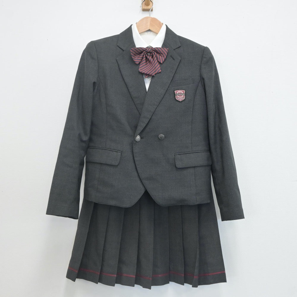 【中古】東京都 桜美林高等学校 女子制服 4点（ブレザー・シャツ・スカート）sf022588