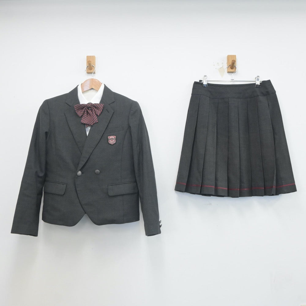 【中古】東京都 桜美林高等学校 女子制服 4点（ブレザー・シャツ・スカート）sf022588