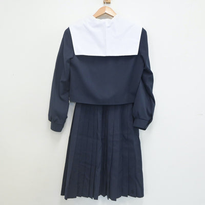 【中古】愛知県 新川中学校 女子制服 3点（セーラー服・スカート）sf022594