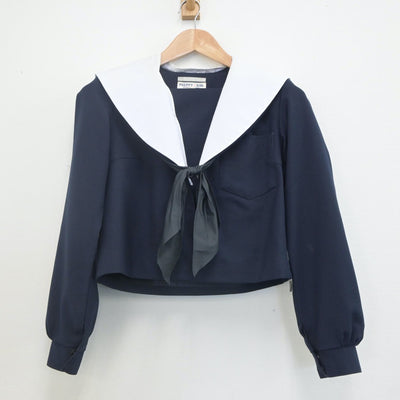 【中古】愛知県 新川中学校 女子制服 3点（セーラー服・スカート）sf022594