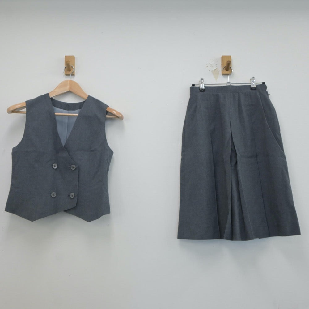 【中古】埼玉県 上山口中学校 女子制服 2点（ベスト・スカート）sf022601