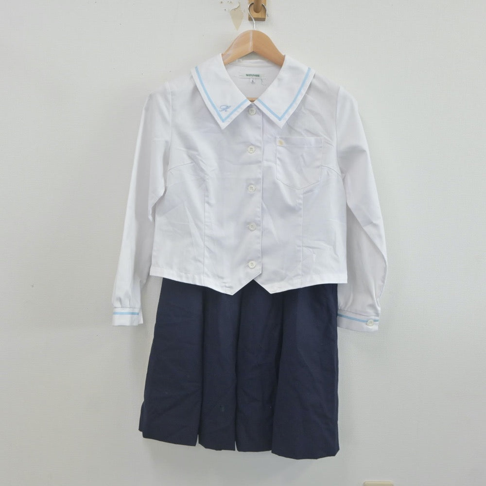 【中古】静岡県 浜名高等学校 女子制服 2点（シャツ・スカート）sf022605