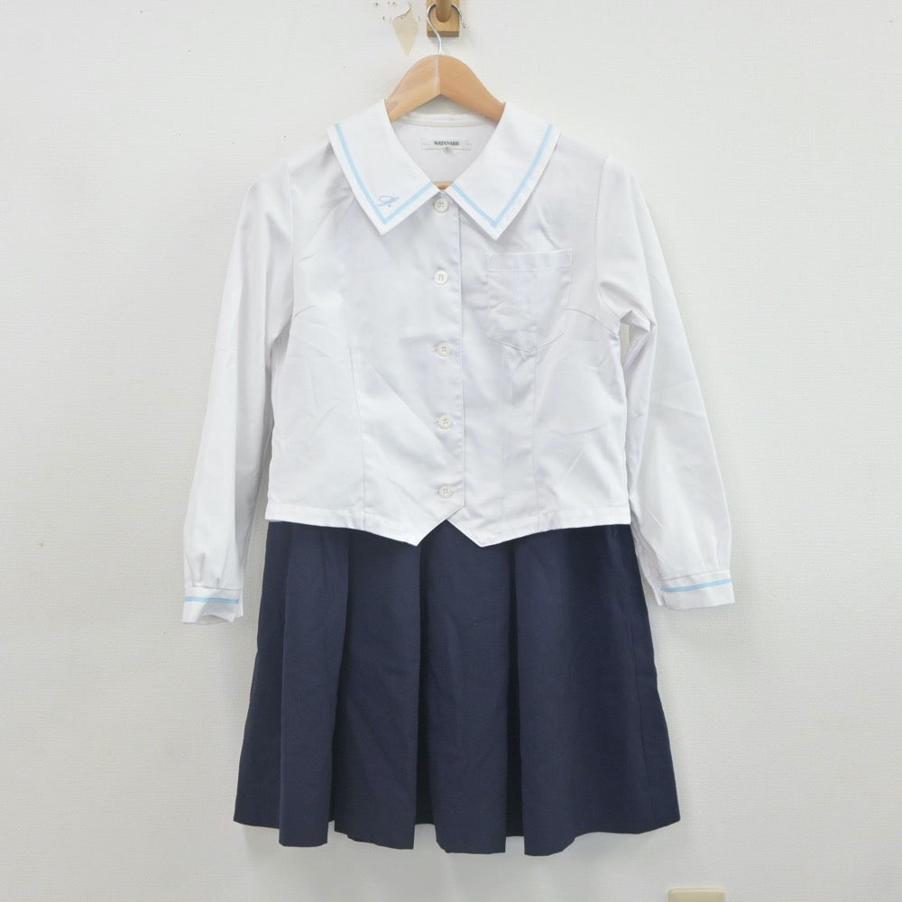 【中古】静岡県 浜名高等学校 女子制服 2点（シャツ・スカート）sf022606