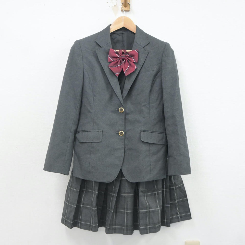 【中古】東京都 日野高等学校 女子制服 4点（ブレザー・スカート）sf022609