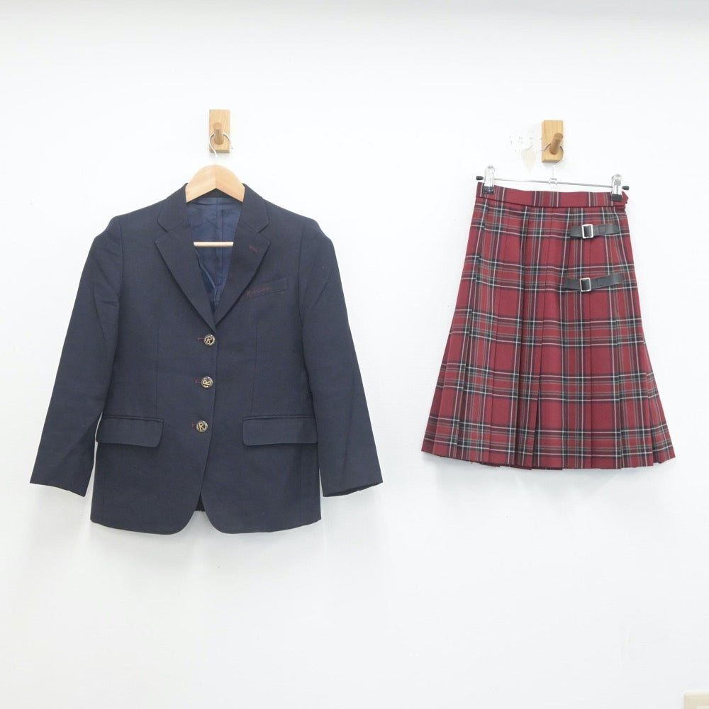 【中古】京都府 立命館中学校 女子制服 2点（ブレザー・スカート）sf022615