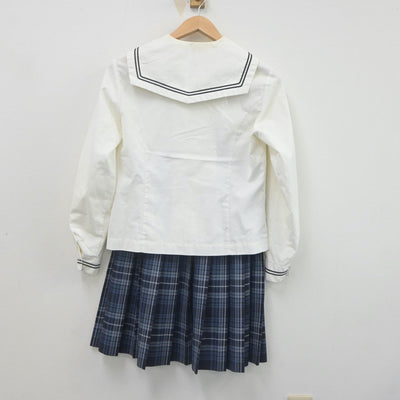 【中古】岡山県 倉敷翠松高等学校 女子制服 4点（ニット・セーラー服・スカート）sf022621