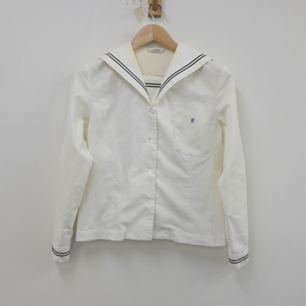 【中古】岡山県 倉敷翠松高等学校 女子制服 1点（セーラー服）sf022622