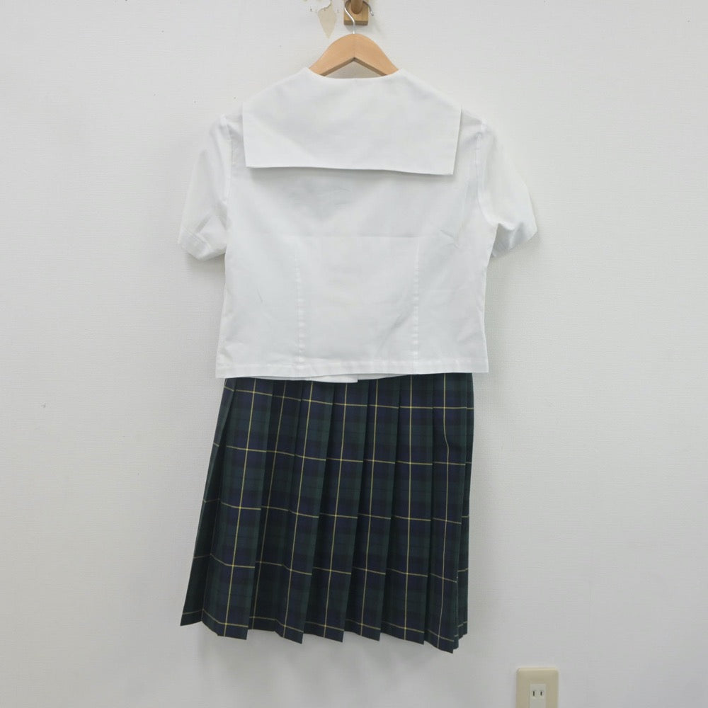 【中古】秋田県 勝平中学校 女子制服 4点（ニットベスト・セーラー服・スカート）sf022628