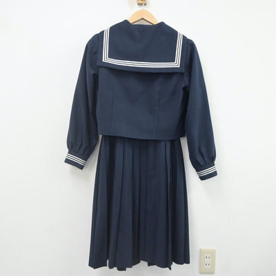 【中古】東京都 常盤中学校 女子制服 3点（セーラー服・ジャンパースカート）sf022635