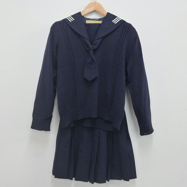 中古制服】東京都 川村高等学校 女子制服 4点（ニット・セーラー服・スカート）sf022641【リサイクル学生服】 | 中古制服通販パレイド