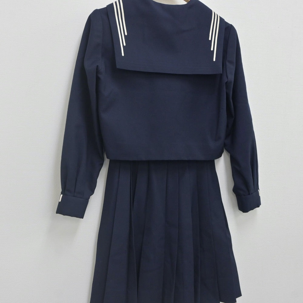 【中古】東京都 川村高等学校 女子制服 4点（ニット・セーラー服・スカート）sf022643