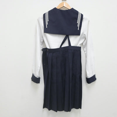 【中古】東京都 川村高等学校 女子制服 4点（セーラー服・スカート）sf022651