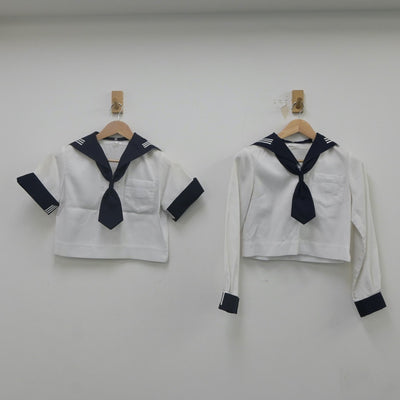 【中古】東京都 川村高等学校 女子制服 5点（セーラー服・セーラー服）sf022652