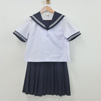 【中古】秋田県 花輪高等学校 女子制服 2点（セーラー服・スカート）sf022661