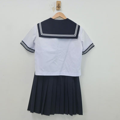 【中古】秋田県 花輪高等学校 女子制服 2点（セーラー服・スカート）sf022661