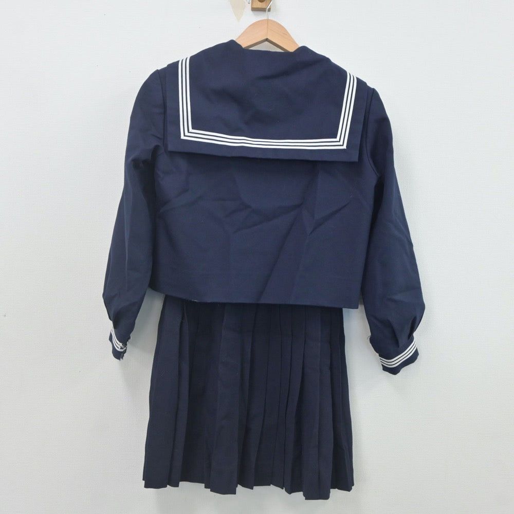 【中古】静岡県 浜松市立開成中学校 女子制服 3点（セーラー服・スカート）sf022667