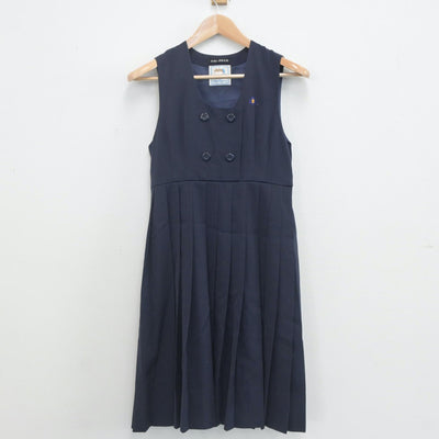 【中古】千葉県 八千代台西中学校 女子制服 3点（セーラー服・ジャンパースカート）sf022694