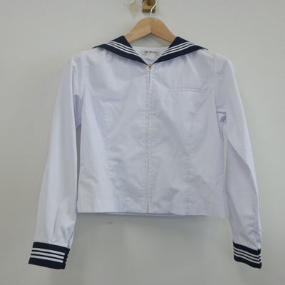 【中古】神奈川県 相模女子大学中学部 女子制服 2点（セーラー服）sf022698