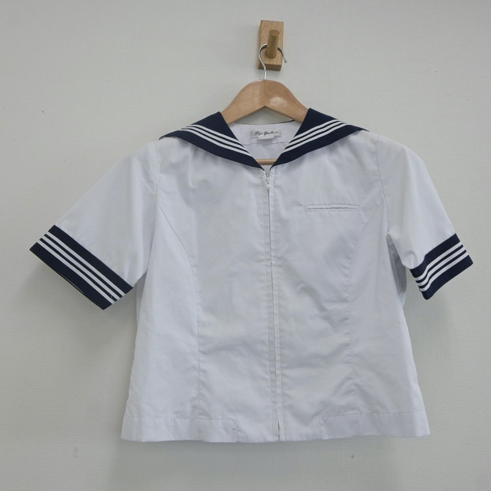 【中古】神奈川県 相模女子大学中学部 女子制服 2点（セーラー服）sf022699