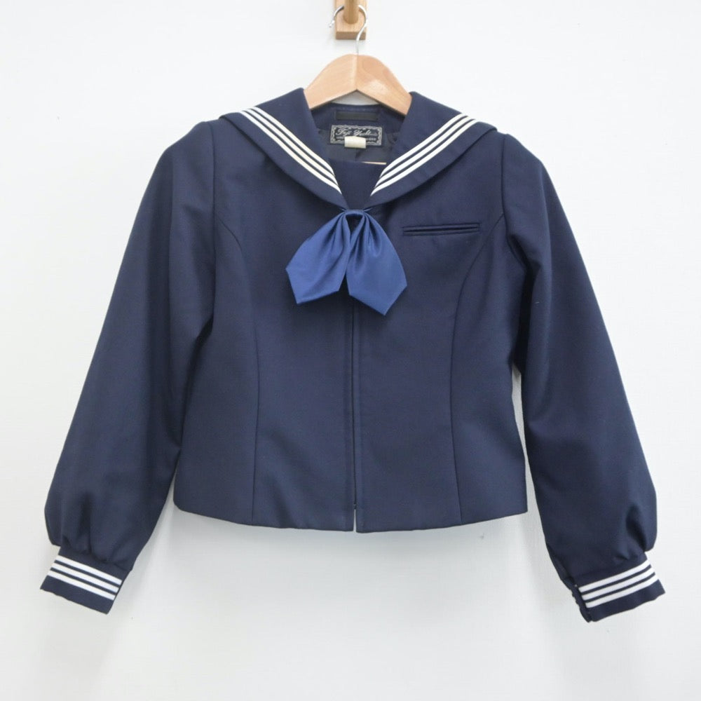 【中古】神奈川県 相模女子大学中学部 女子制服 2点（セーラー服）sf022700