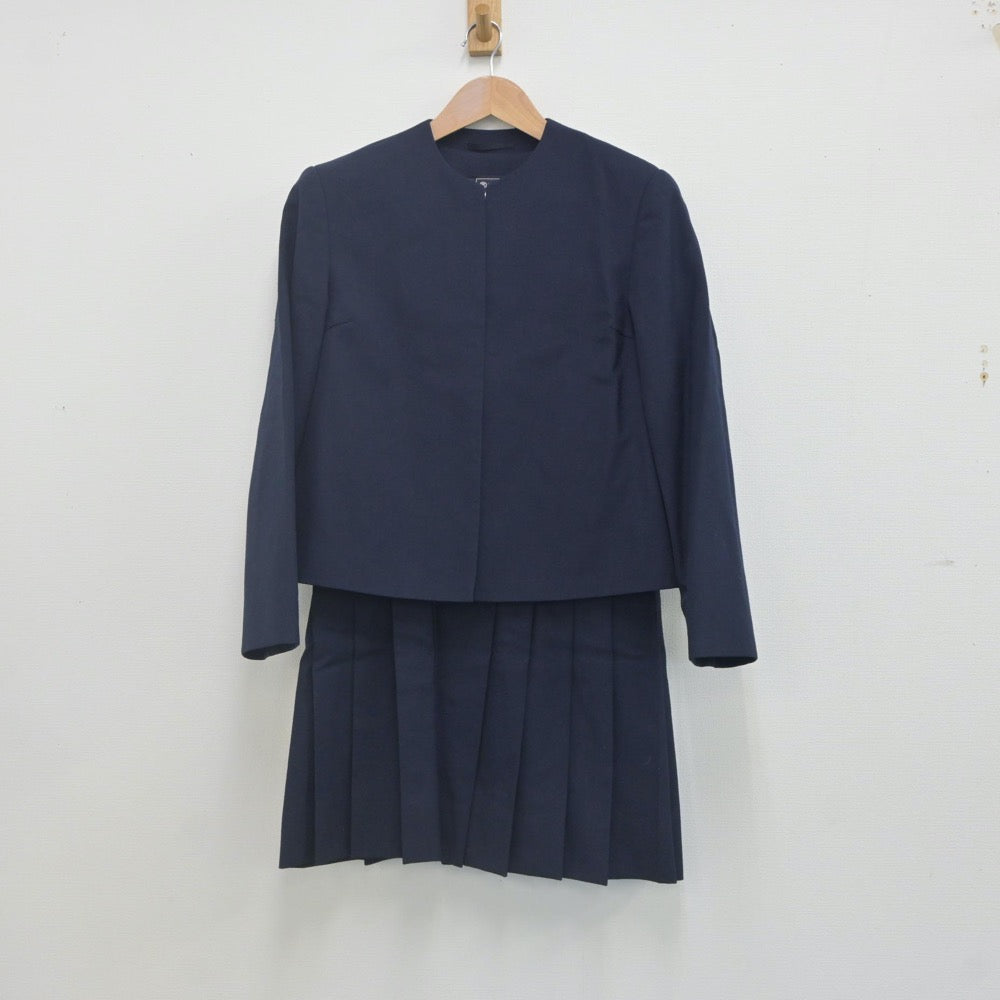 【中古】神奈川県 軽井沢中学校 女子制服 3点（ブレザー・ジャンパースカート・スカート）sf022722