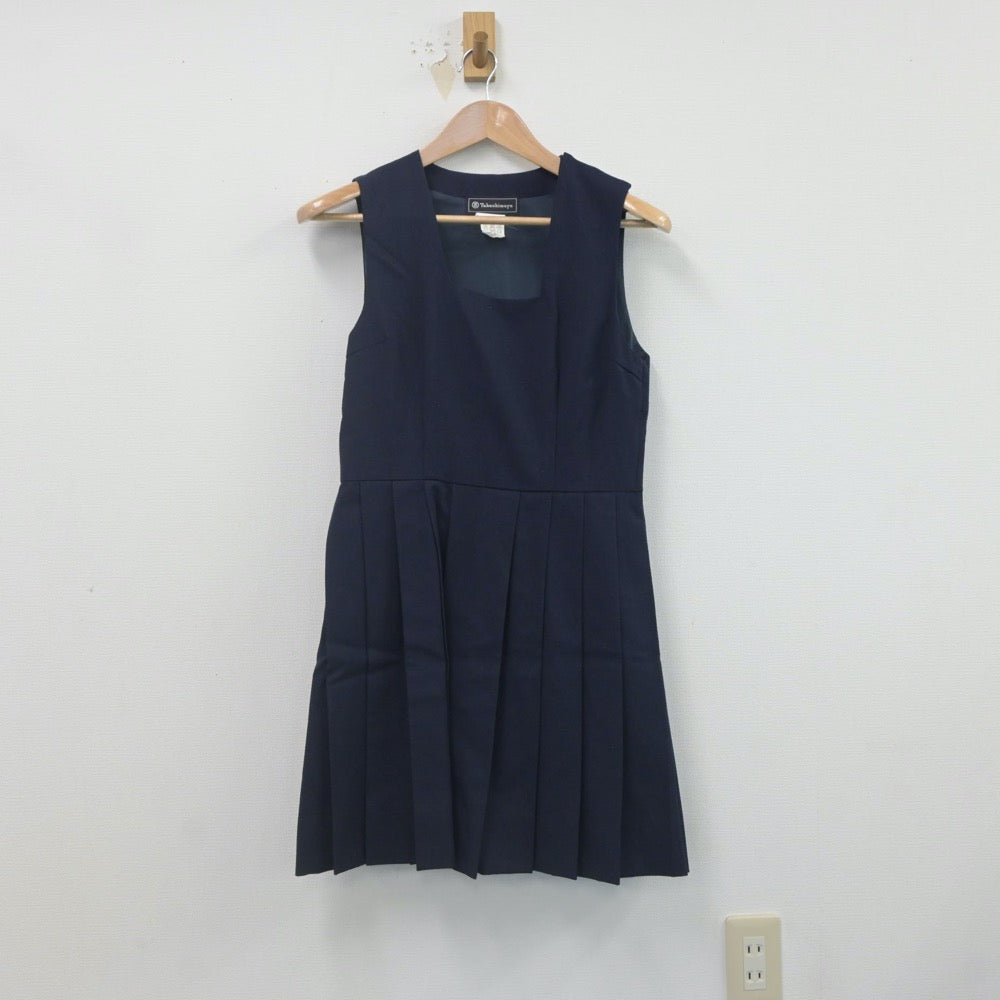 【中古】神奈川県 軽井沢中学校 女子制服 3点（ブレザー・ジャンパースカート・スカート）sf022722