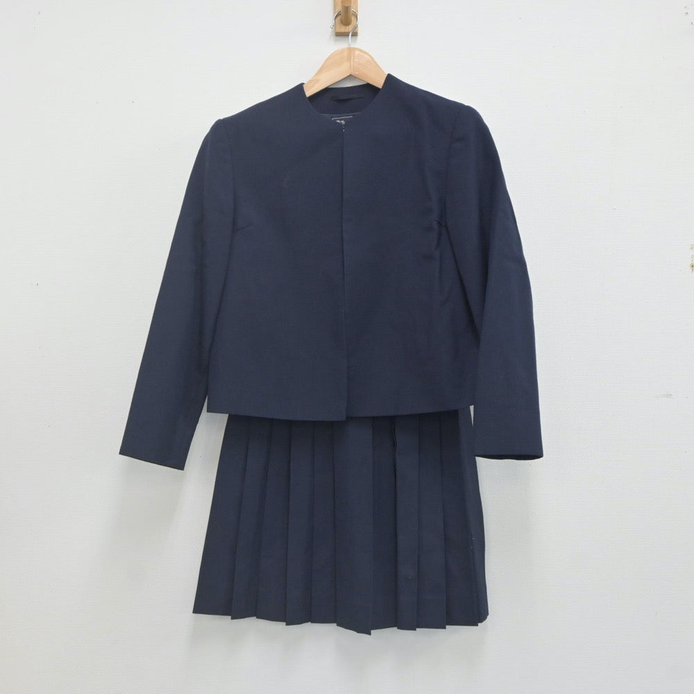 【中古】神奈川県 軽井沢中学校 女子制服 3点（ブレザー・ジャンパースカート・スカート）sf022722