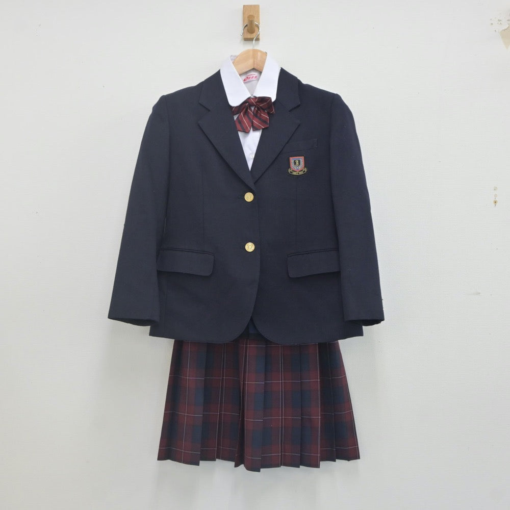 【中古】秋田県 城南中学校 女子制服 4点（ブレザー・シャツ・スカート）sf022726