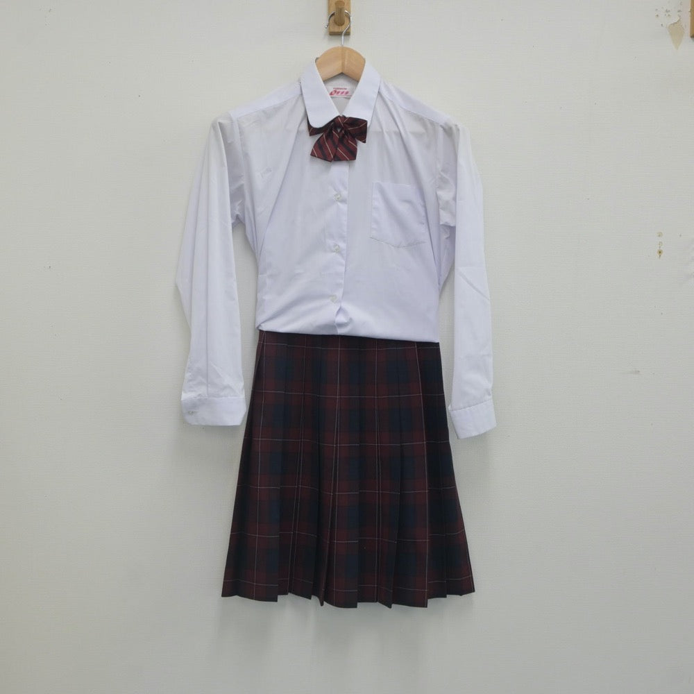 【中古】秋田県 城南中学校 女子制服 4点（ブレザー・シャツ・スカート）sf022726