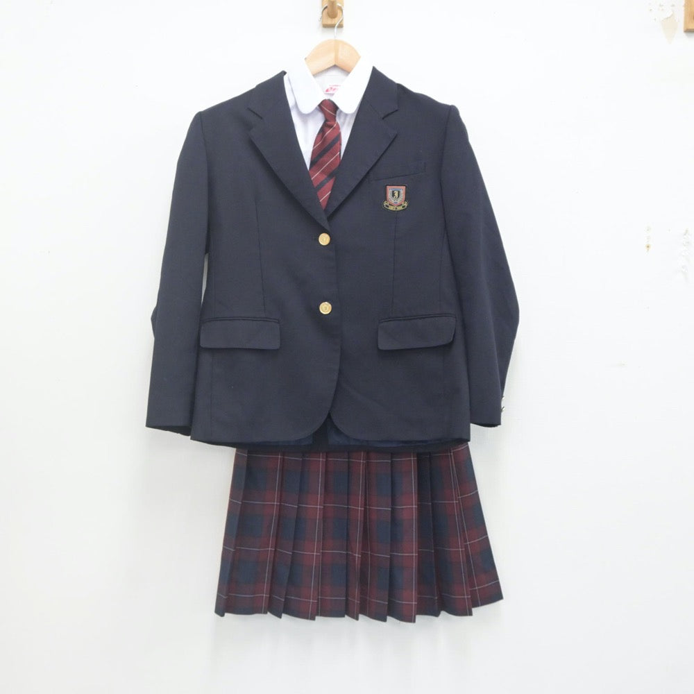 【中古】秋田県 城南中学校 女子制服 5点（ブレザー・シャツ・スカート）sf022727