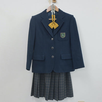 【中古】大阪府 大阪薫英女学院中学校 女子制服 3点（ブレザー・スカート）sf022745