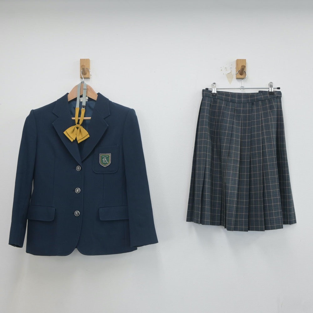 【中古】大阪府 大阪薫英女学院中学校 女子制服 3点（ブレザー・スカート）sf022745