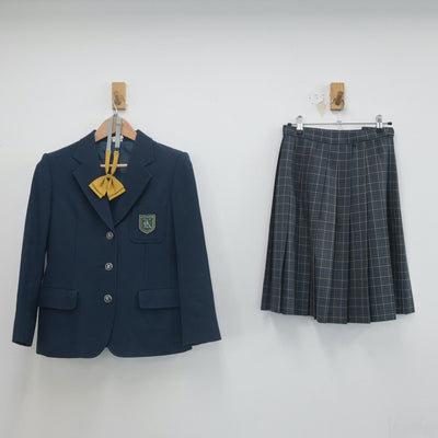 【中古】大阪府 大阪薫英女学院中学校 女子制服 3点（ブレザー・スカート）sf022745