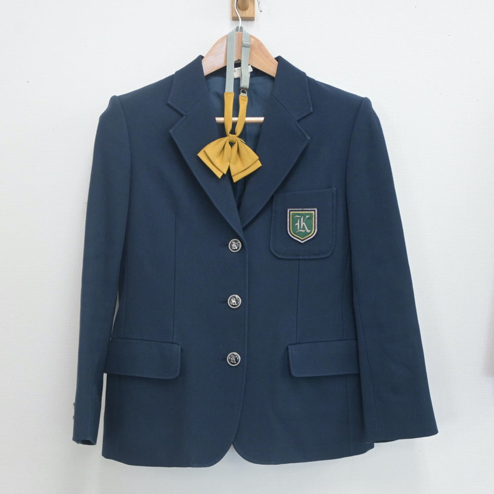 【中古】大阪府 大阪薫英女学院中学校 女子制服 3点（ブレザー・スカート）sf022745