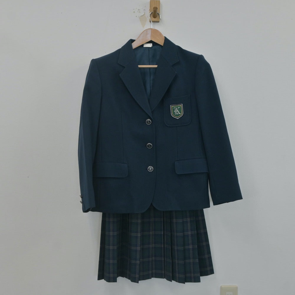 【中古】大阪府 大阪薫英女学院中学校 女子制服 2点（ブレザー・スカート）sf022746