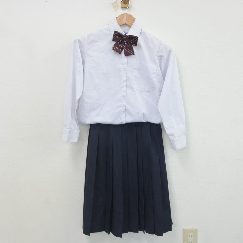 【中古】東京都 足立第十一中学校 女子制服 4点（ブレザー・シャツ・スカート）sf022760