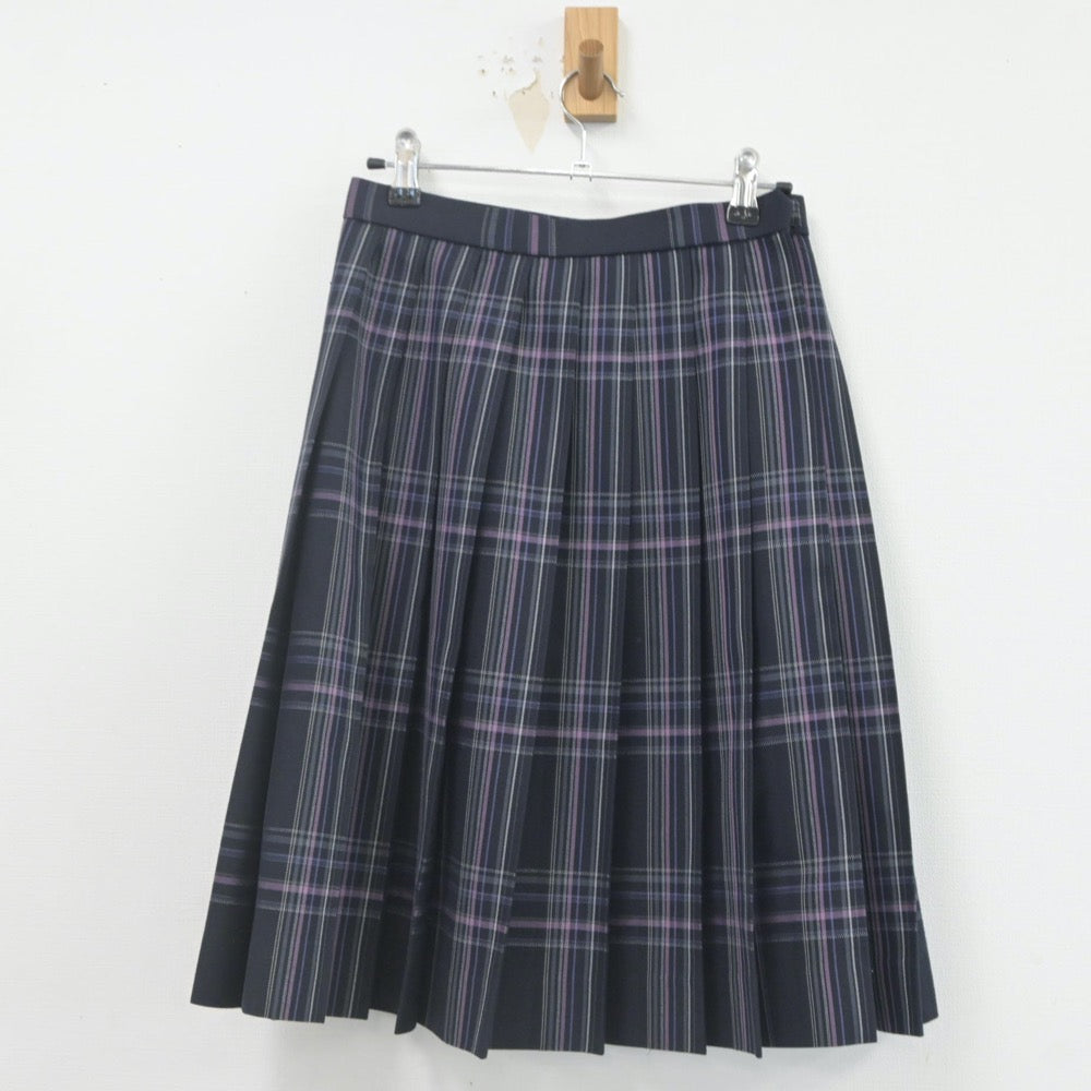 【中古】岡山県 岡山龍谷高等学校 女子制服 3点（シャツ・スカート）sf022766