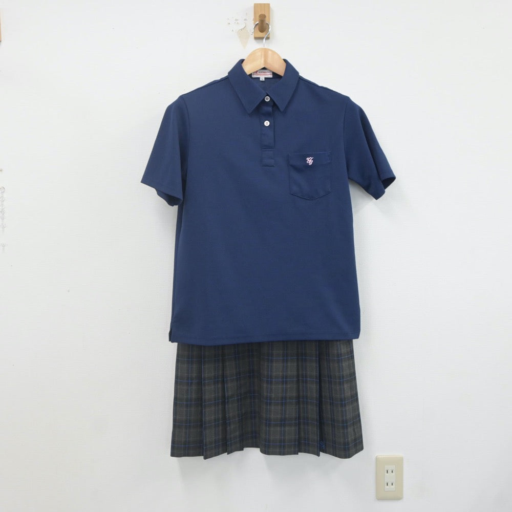 【中古】東京都 安田学園高等学校 女子制服 4点（シャツ・シャツ・スカート）sf022773