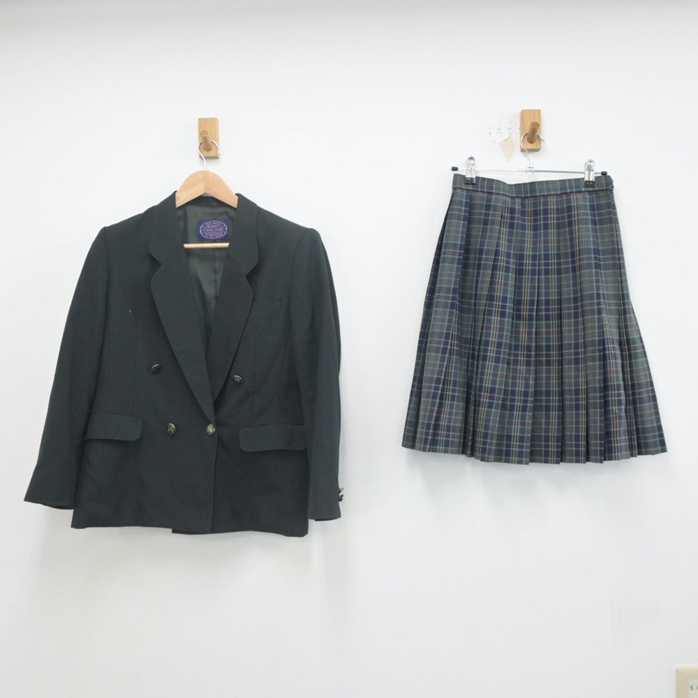 【中古】大阪府 狭山中学校 女子制服 3点（ブレザー・スカート）sf022776