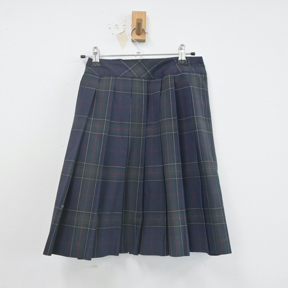 【中古】東京都 日々輝学園高等学校 女子制服 3点（ニットベスト・スカート）sf022779