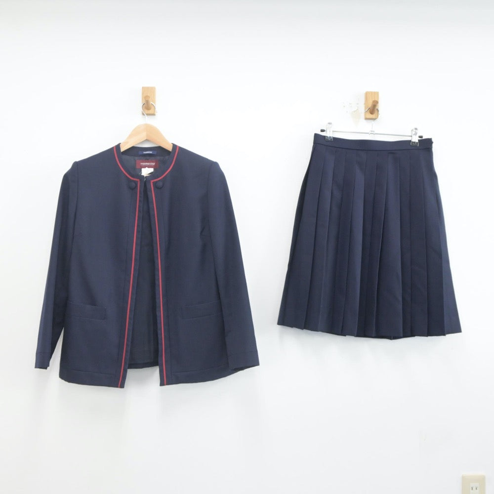 【中古】山形県 酒田東高等学校 女子制服 3点（ブレザー・スカート）sf022780