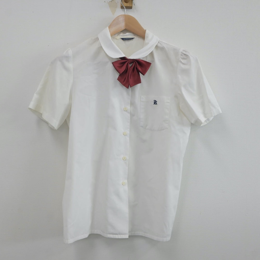 【中古】大阪府 金光大阪高等学校 女子制服 4点（ニットベスト・シャツ・スカート）sf022785