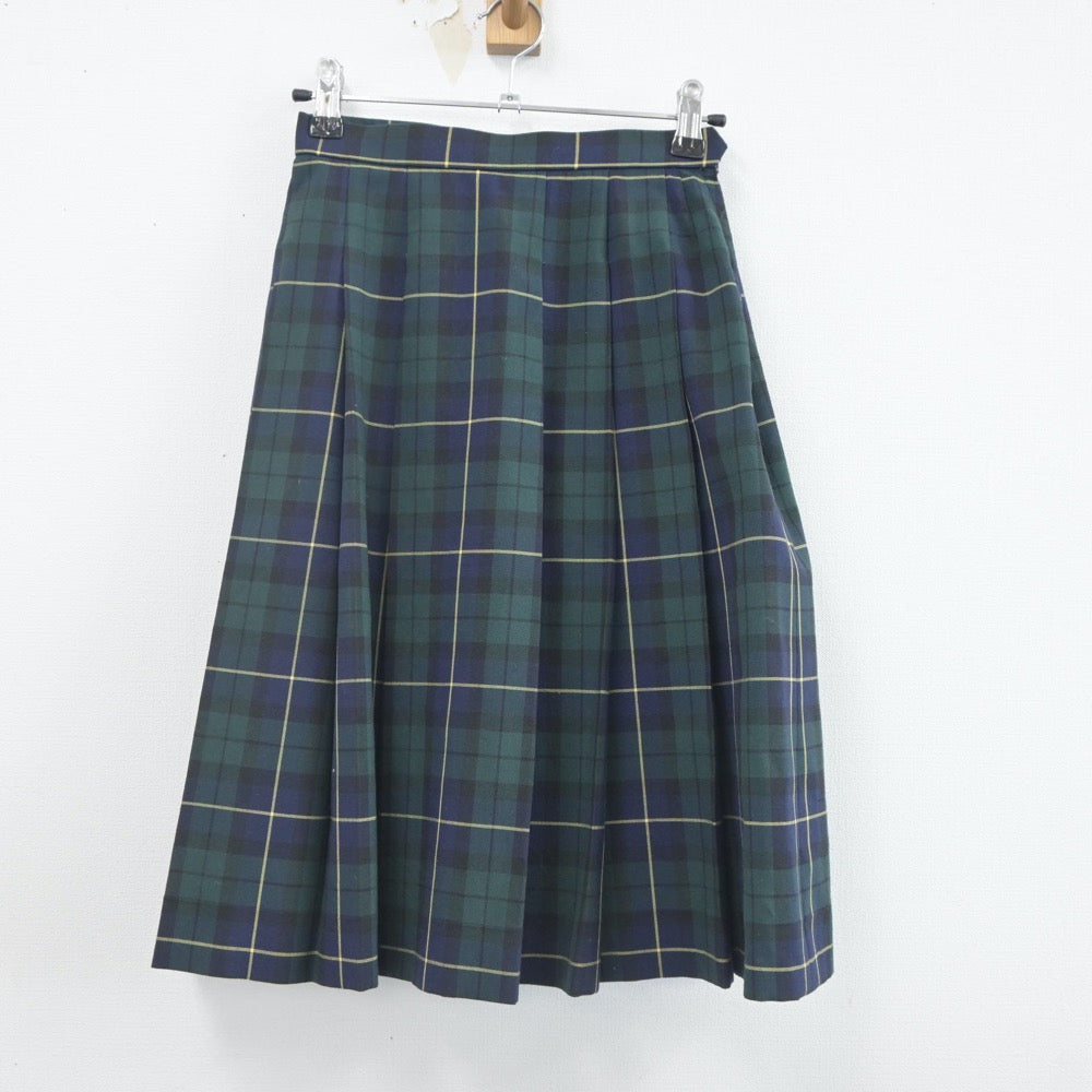 【中古】大阪府 金光大阪高等学校 女子制服 4点（ニットベスト・シャツ・スカート）sf022785